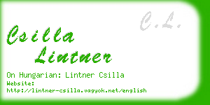 csilla lintner business card